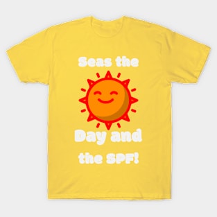 Seas the Day and the SPF! Beach Fun T-Shirt